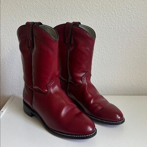 Women’s Rodeo Drive Red Leather Cowboy Boots